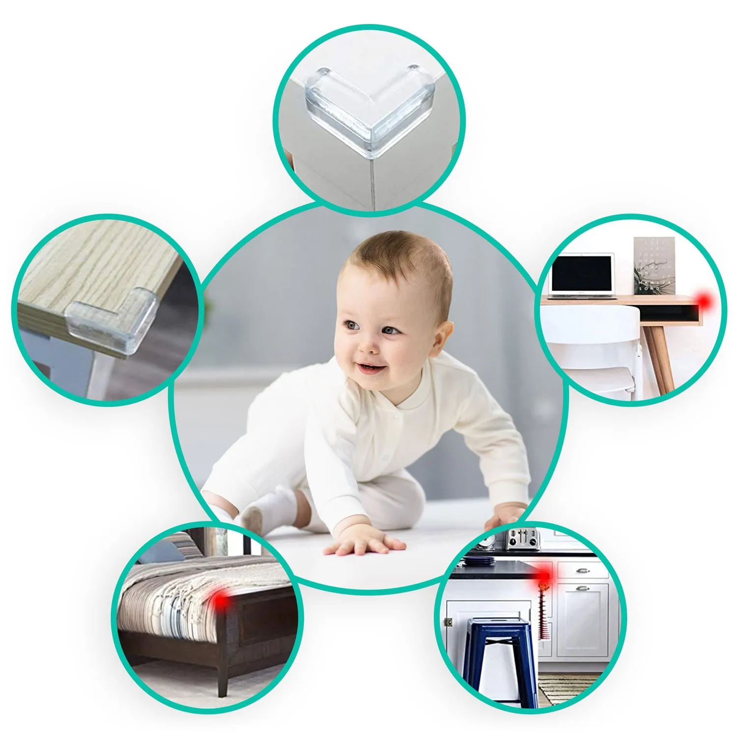 ricokids štitnici za kutove 798400 10 kom, prozirni - slika 7