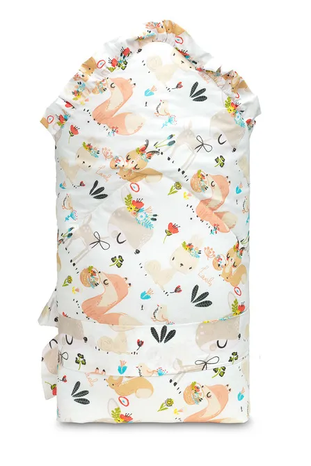 dvostrani poplun za bebe 75x75cm piknik - slika 5