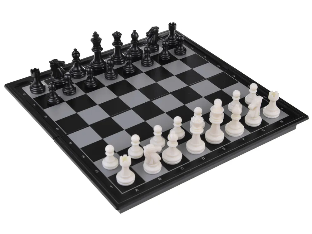 magnetni set 2u1 šah/dame crno-bijeli - slika 4