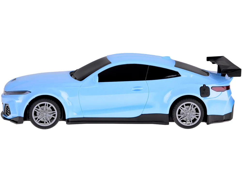auto + stanica za punjenje, električni auto s obojenim svjetlima - slika 5