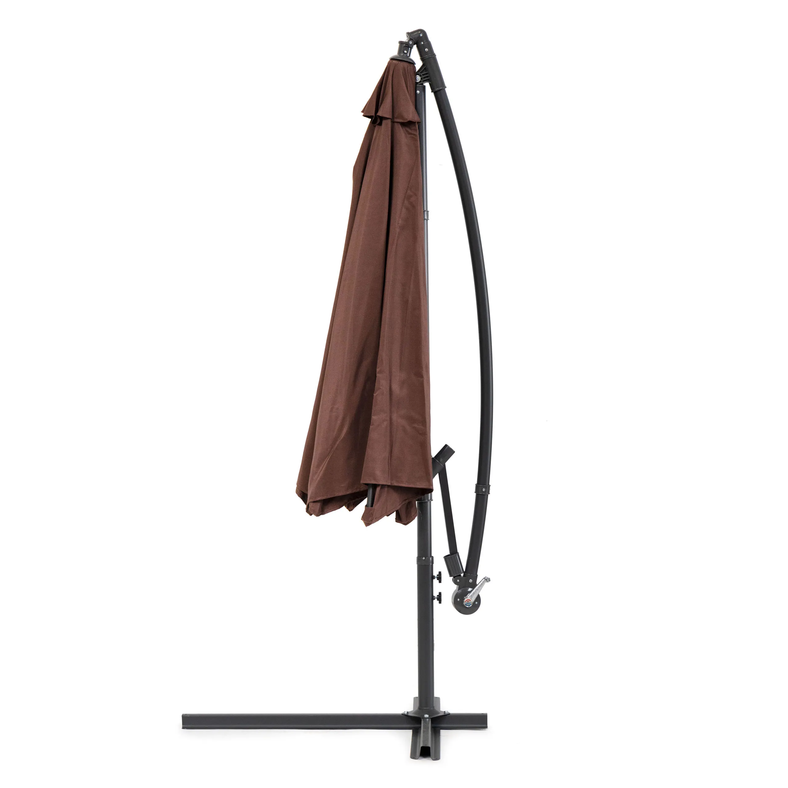 modernhome sl-um002 veliki sklopivi suncobran 3m smeđi - slika 5