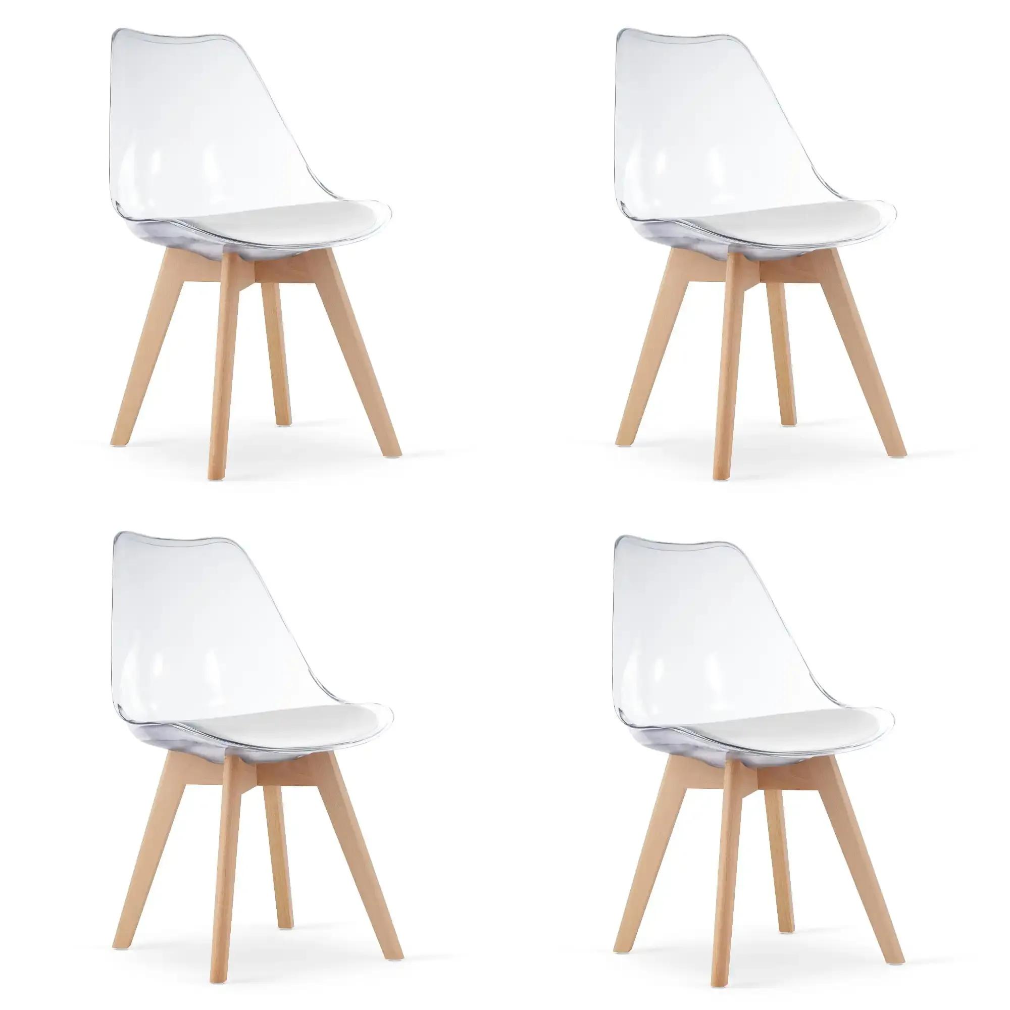 mark stolica - prozirne / prirodne noge x 4 - slika 2