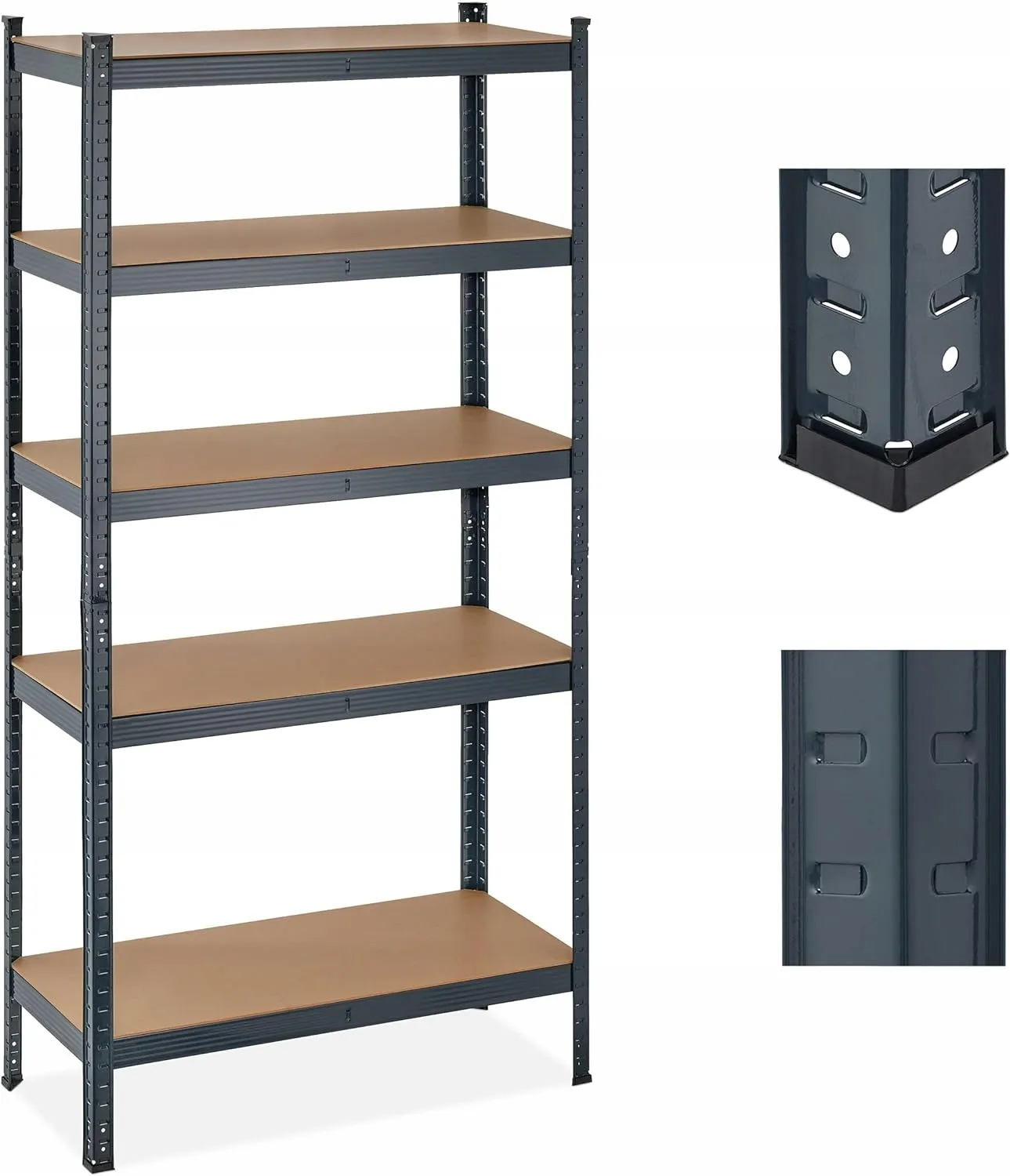 metalna polica za spremanje mdf, 875 kg 180x90x40 cm - slika 7