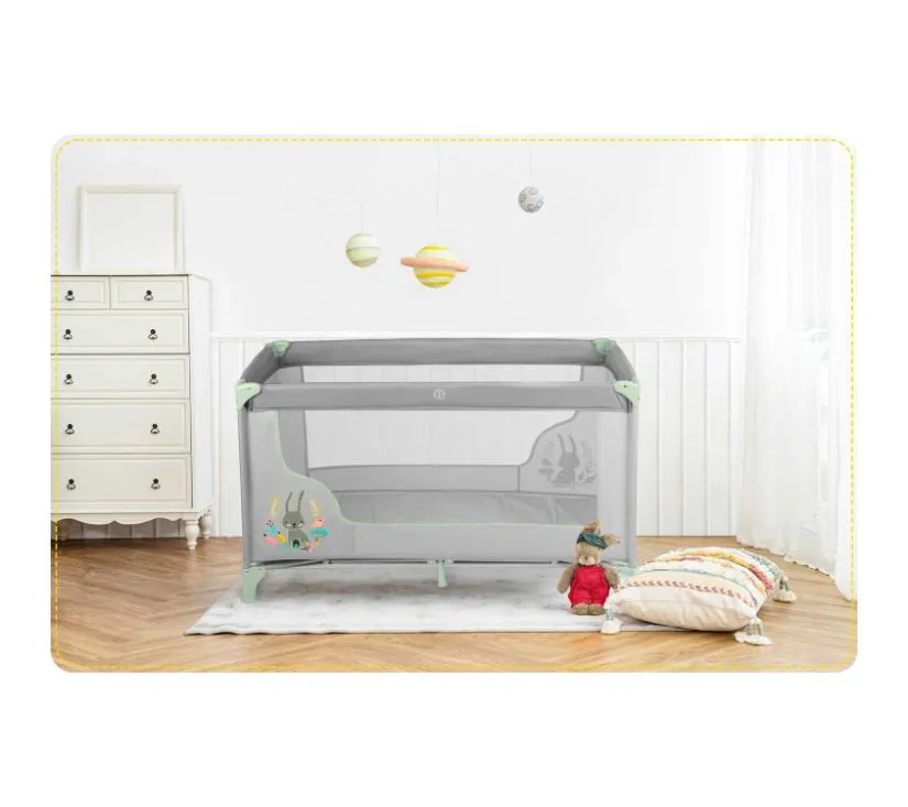 putni krevetić 125 x 65 x 78 cm rk-240 siva i menta - slika 9