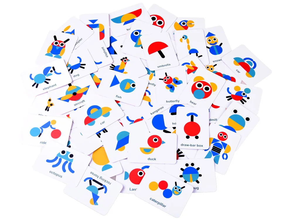 montessori drvena slagalica tangram za4377 - slika 8