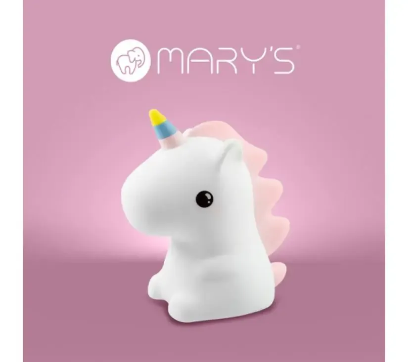 mary's rgb led noćno svijetlo, jednorog - slika 2