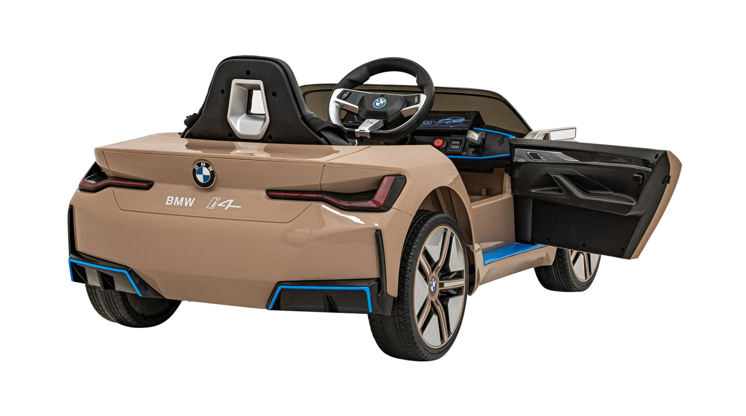 bmw i4, auto na akumulator, zlatni - slika 8