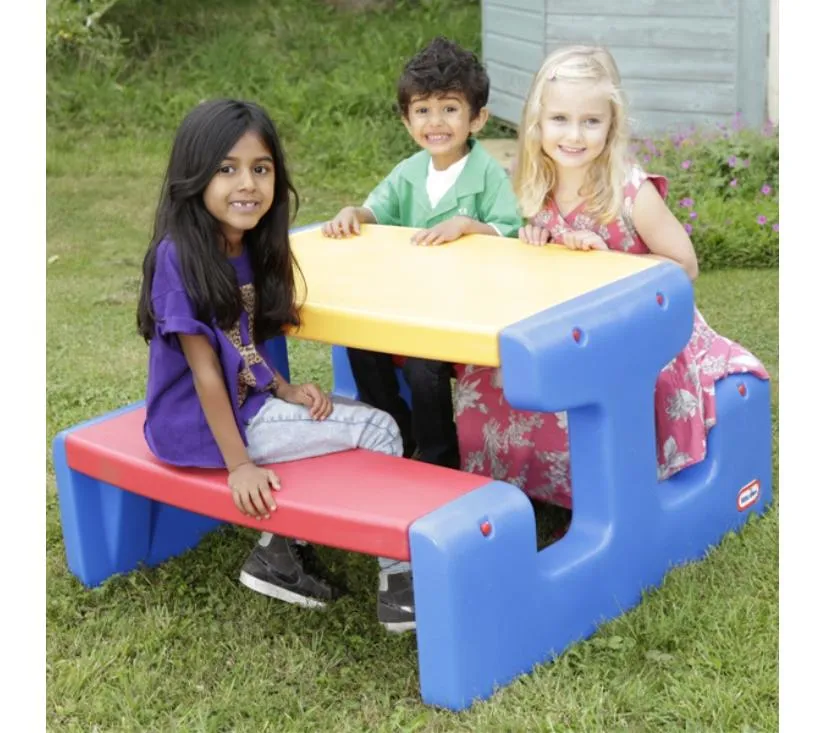 little tikes piknik stol za djecu - plavi - slika 4