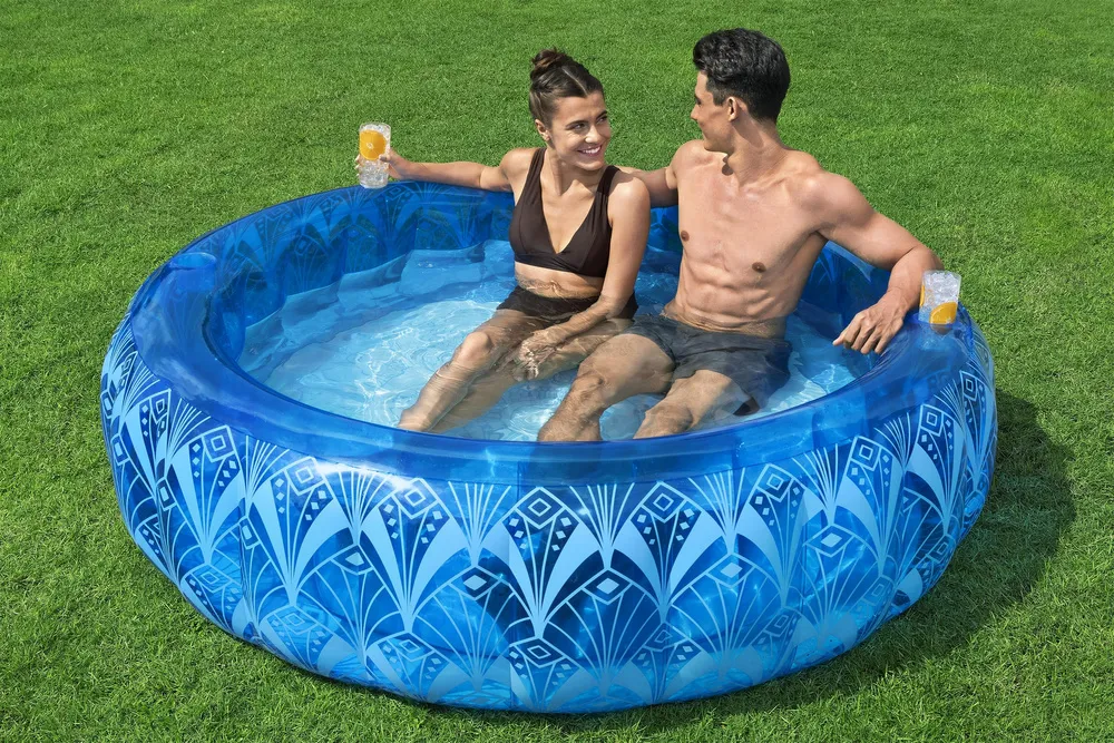 bazen na napuhavanje 168 x 53 cm plavi bestway 54479 - slika 6