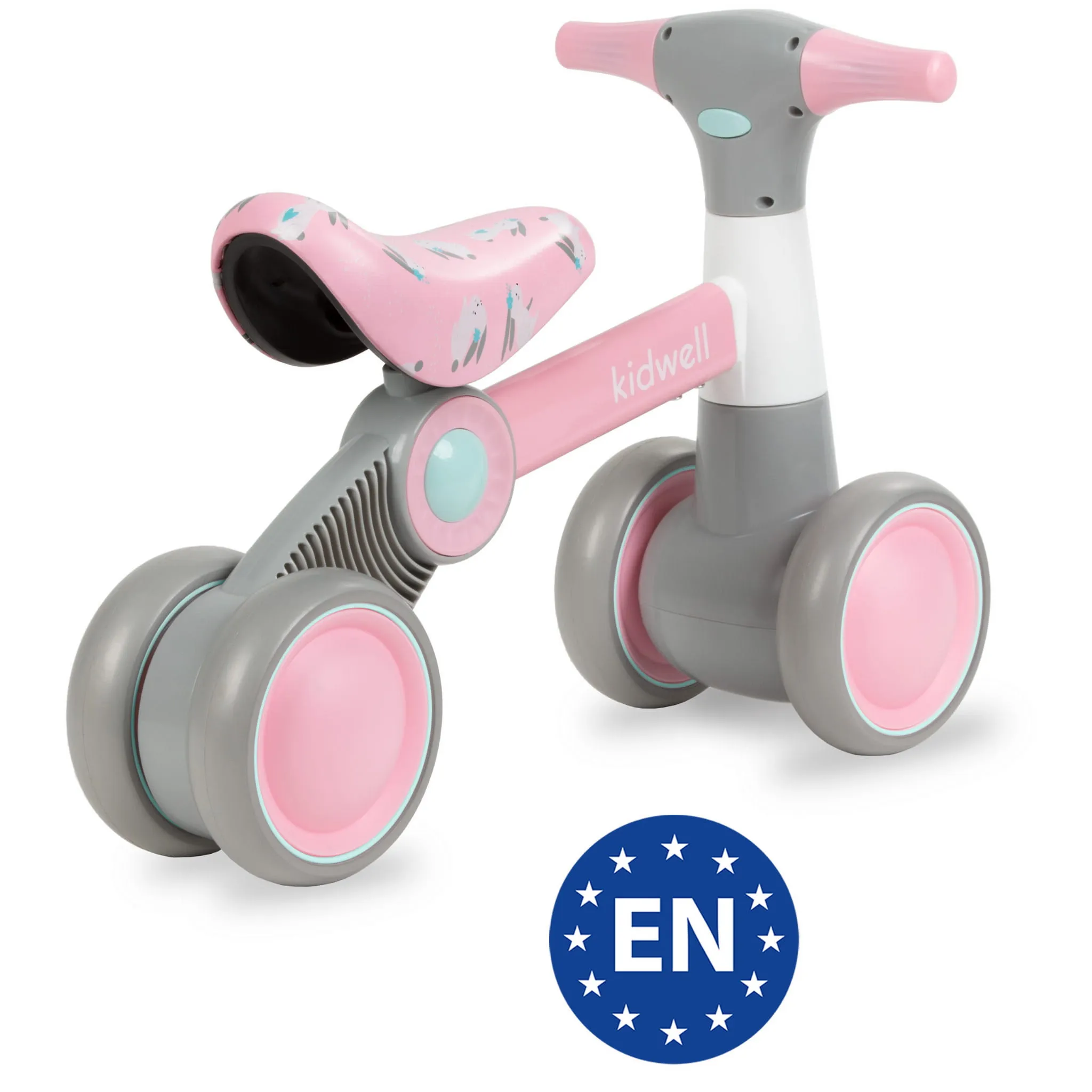 dječji bicikl bez pedala petito bunny roza - slika 14