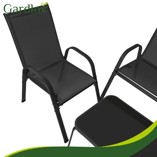 gardlov garnitura balkonskog namještaja - crna - slika 9