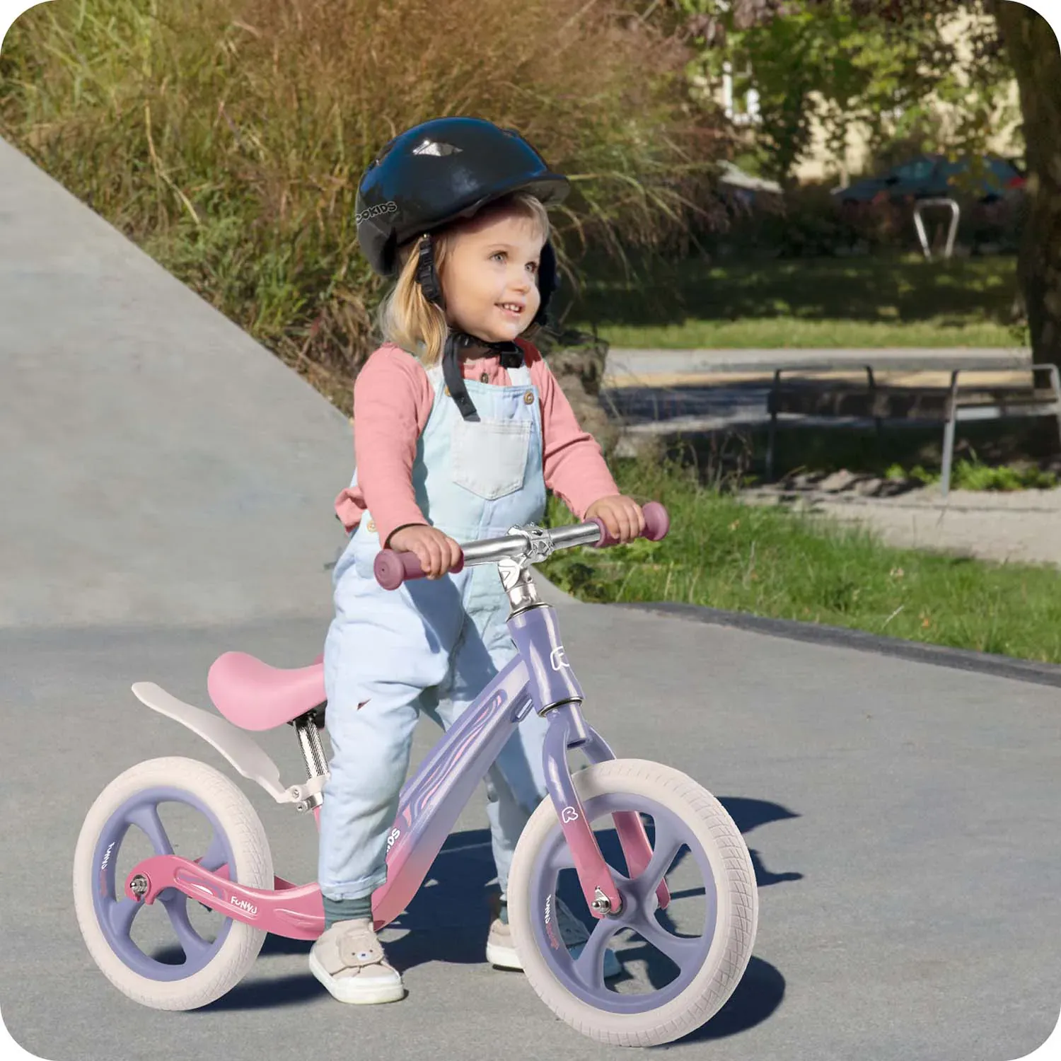 ricokids funnu bicikl bez pedala, ljubičasti - slika 9