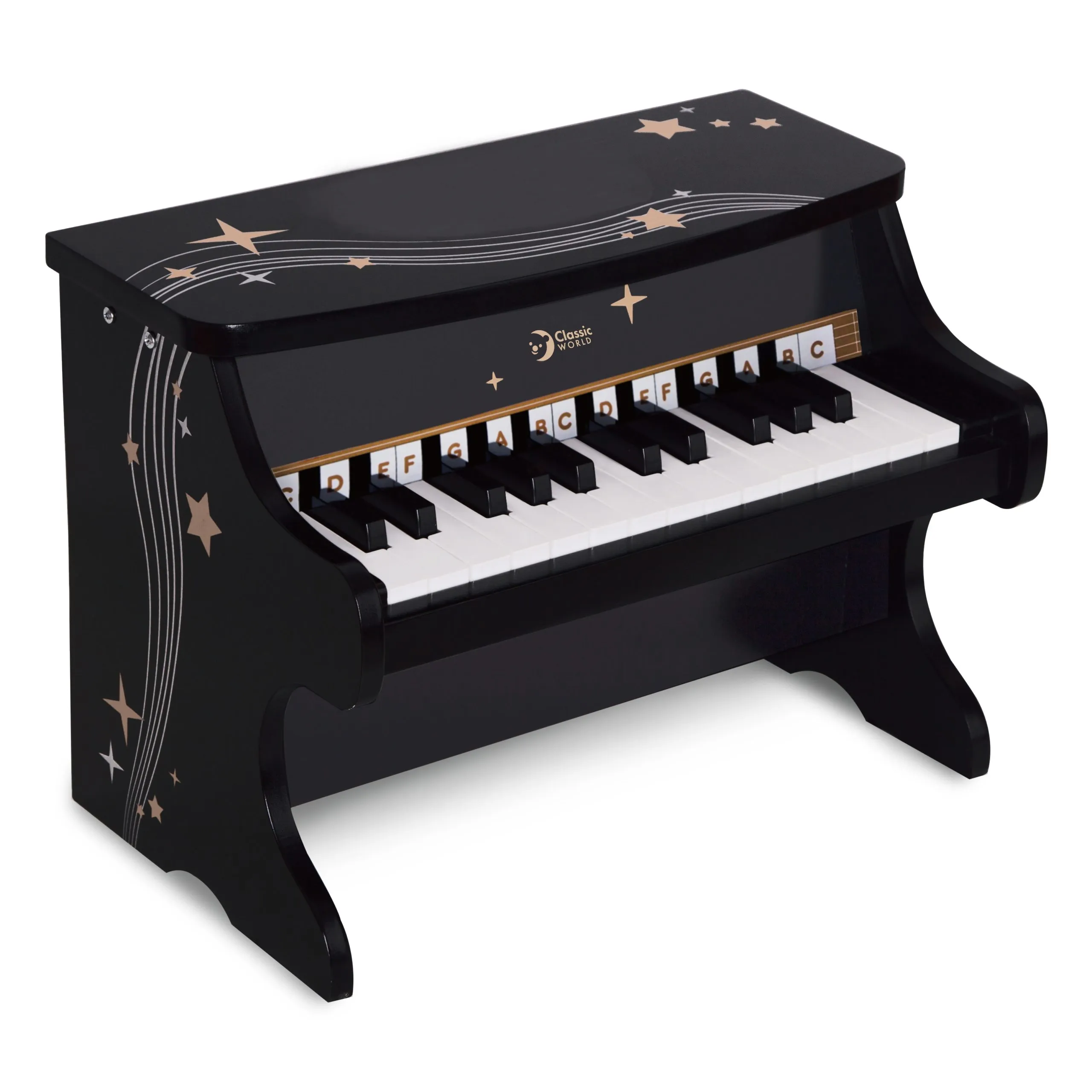 klasični svjetski piano, crni - slika 4