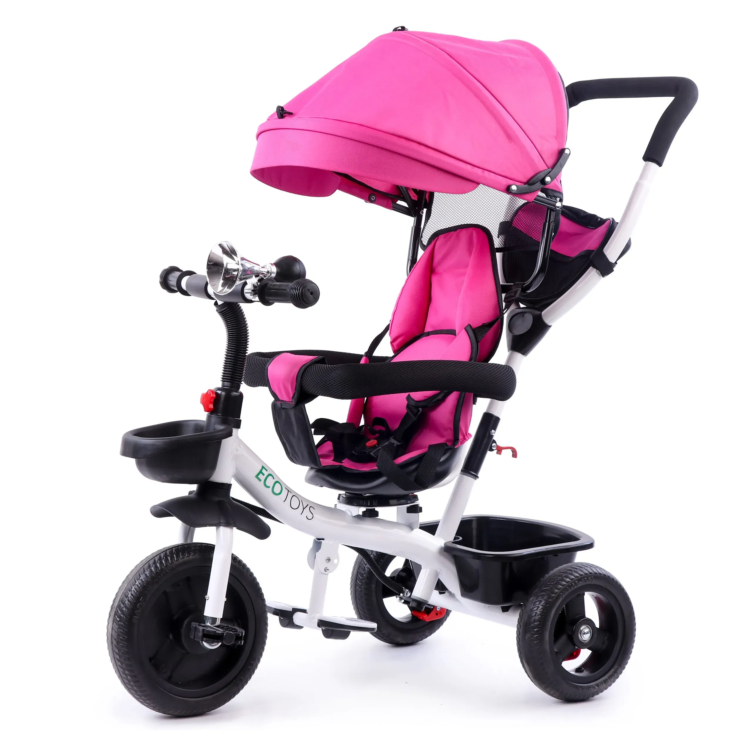 ecotoys dječji tricikl rozi - slika 2