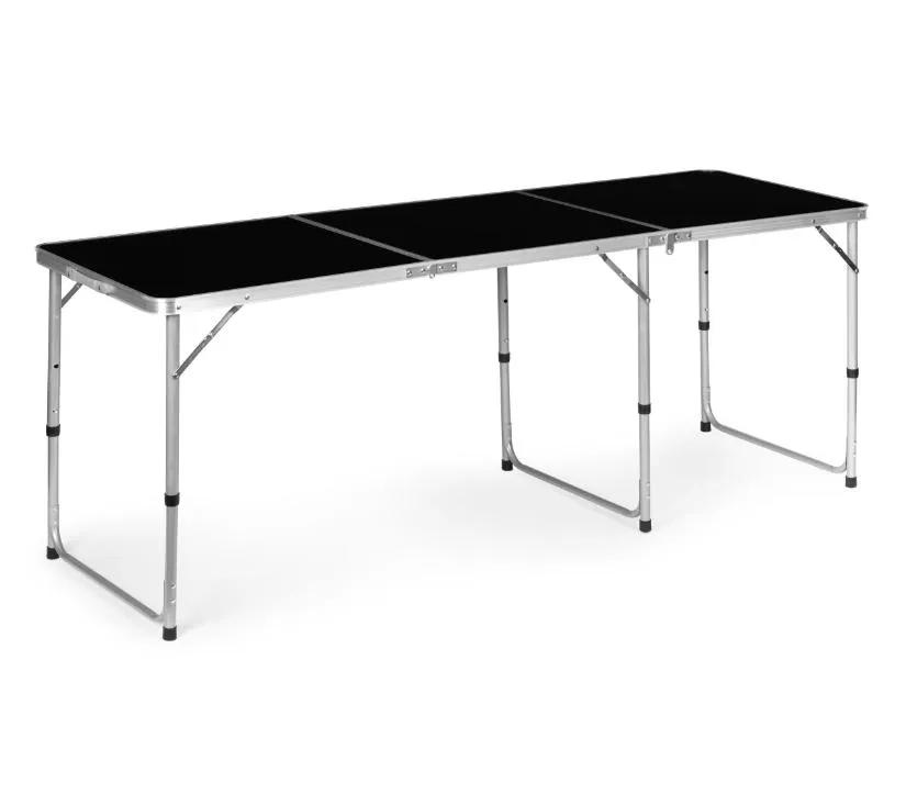 modernhome sklopivi turistički stol crni 180 x 60 cm - slika 4
