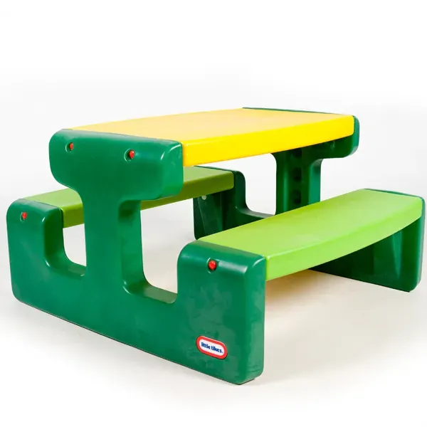 little tikes veliki zeleni stol za piknik - slika 2