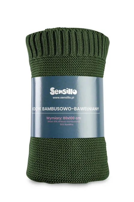 dekica bambus-pamuk 100x80cm zelena - slika 5