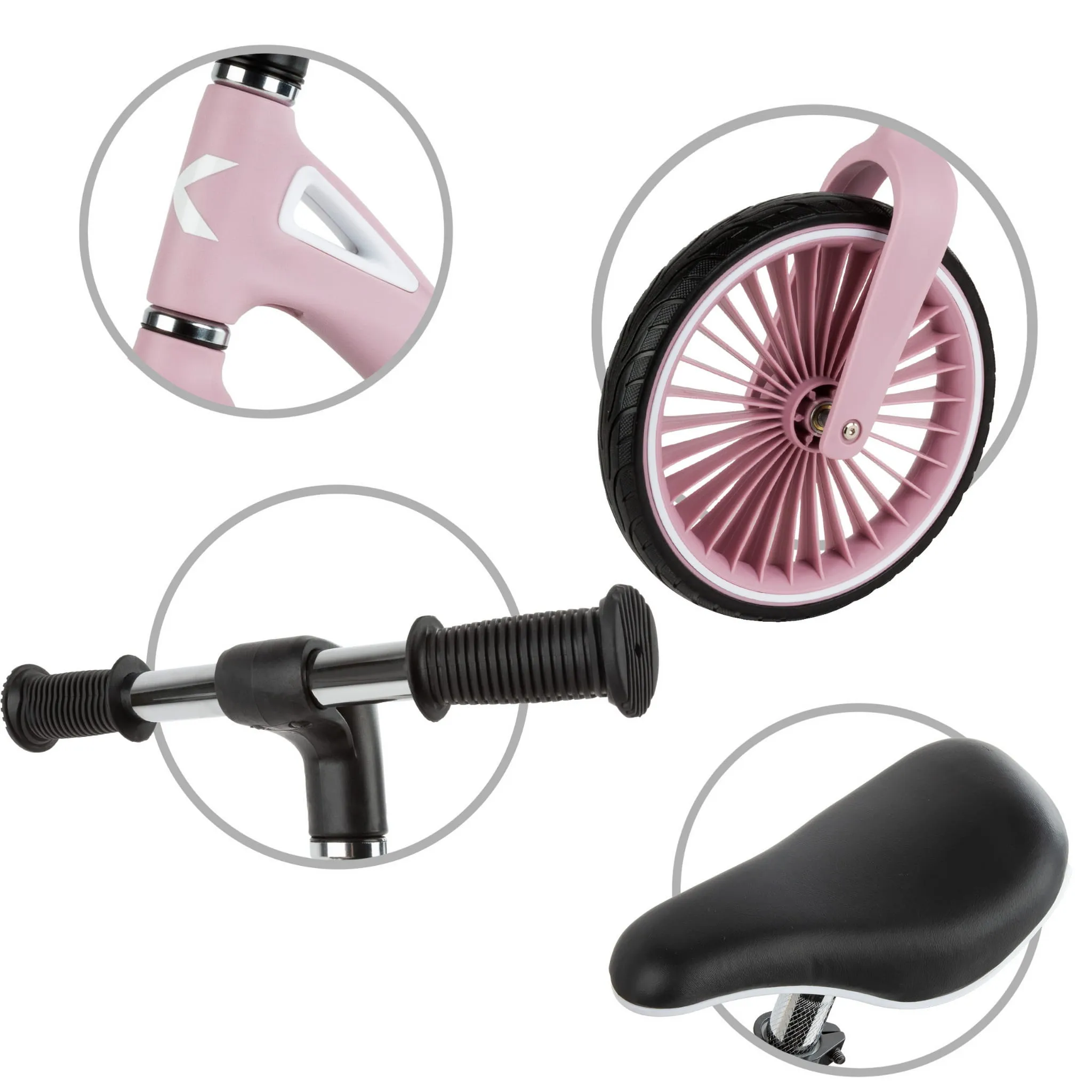 kidwell nix dječji bicikl bez pedala, pink - slika 6