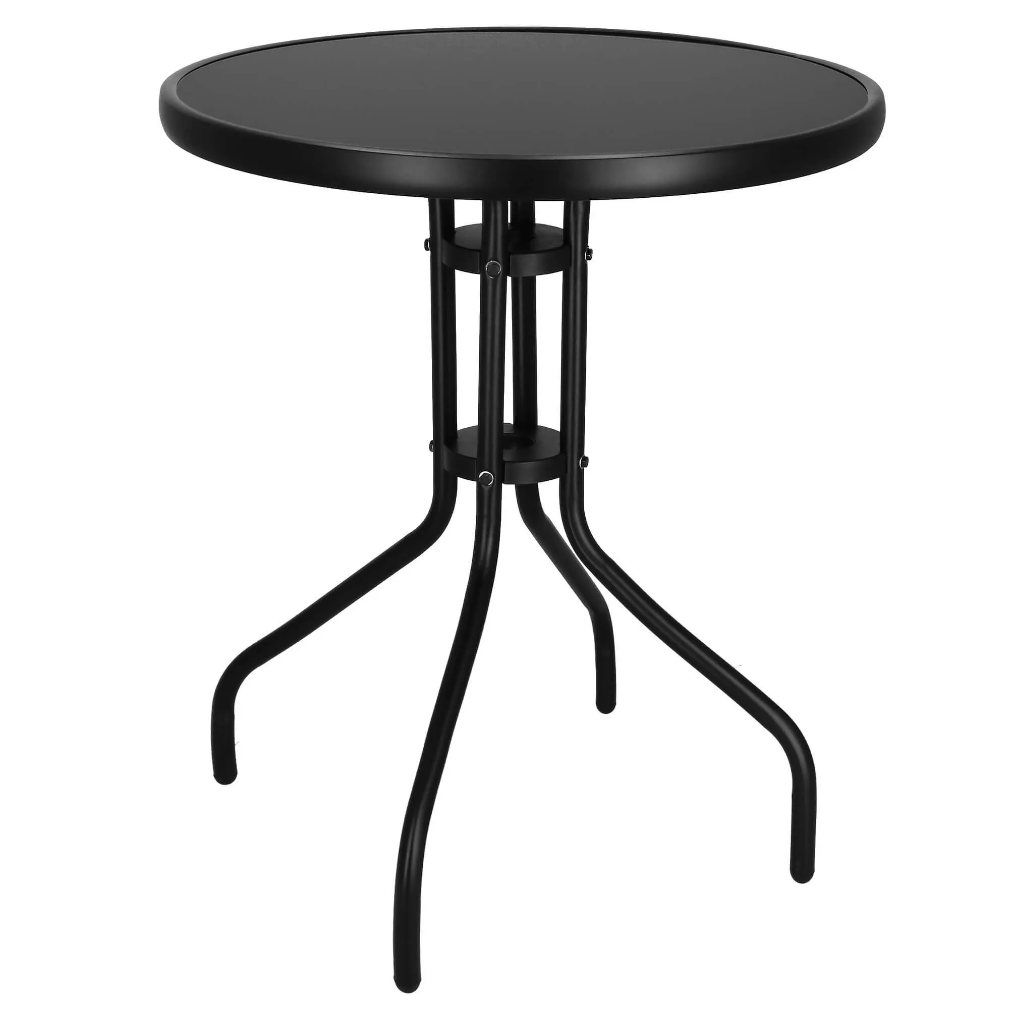 springos metalni okrugli vrtni stol, 60 cm, crni - slika 10