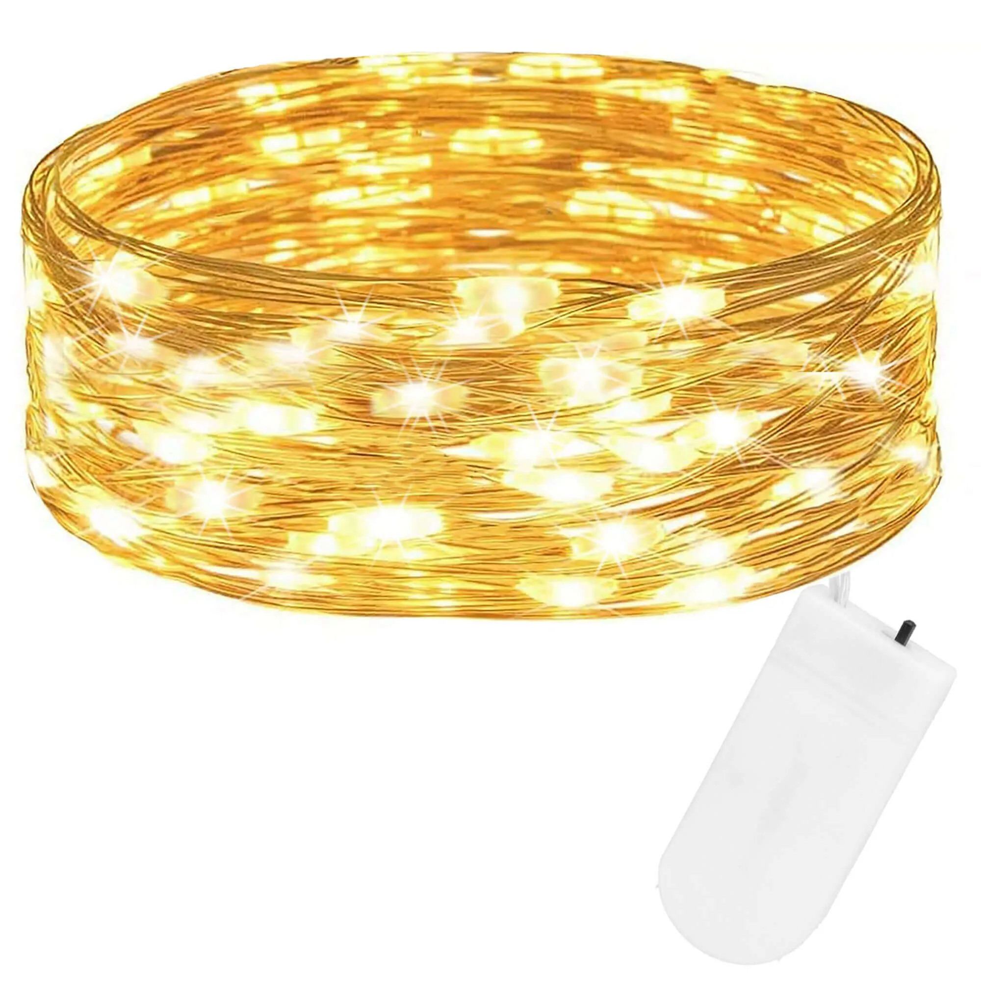 led lampice na baterije 20 led, toplo bijela - slika 10