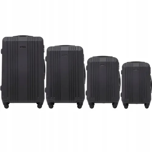 wings set od četiri kofera kestrel crni - slika 2