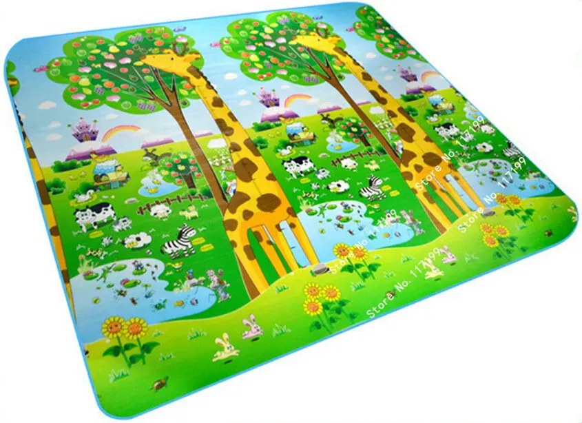 dvostrana edukacijska podloga za igru zoo 200cmx180cmx0,5cm - slika 2