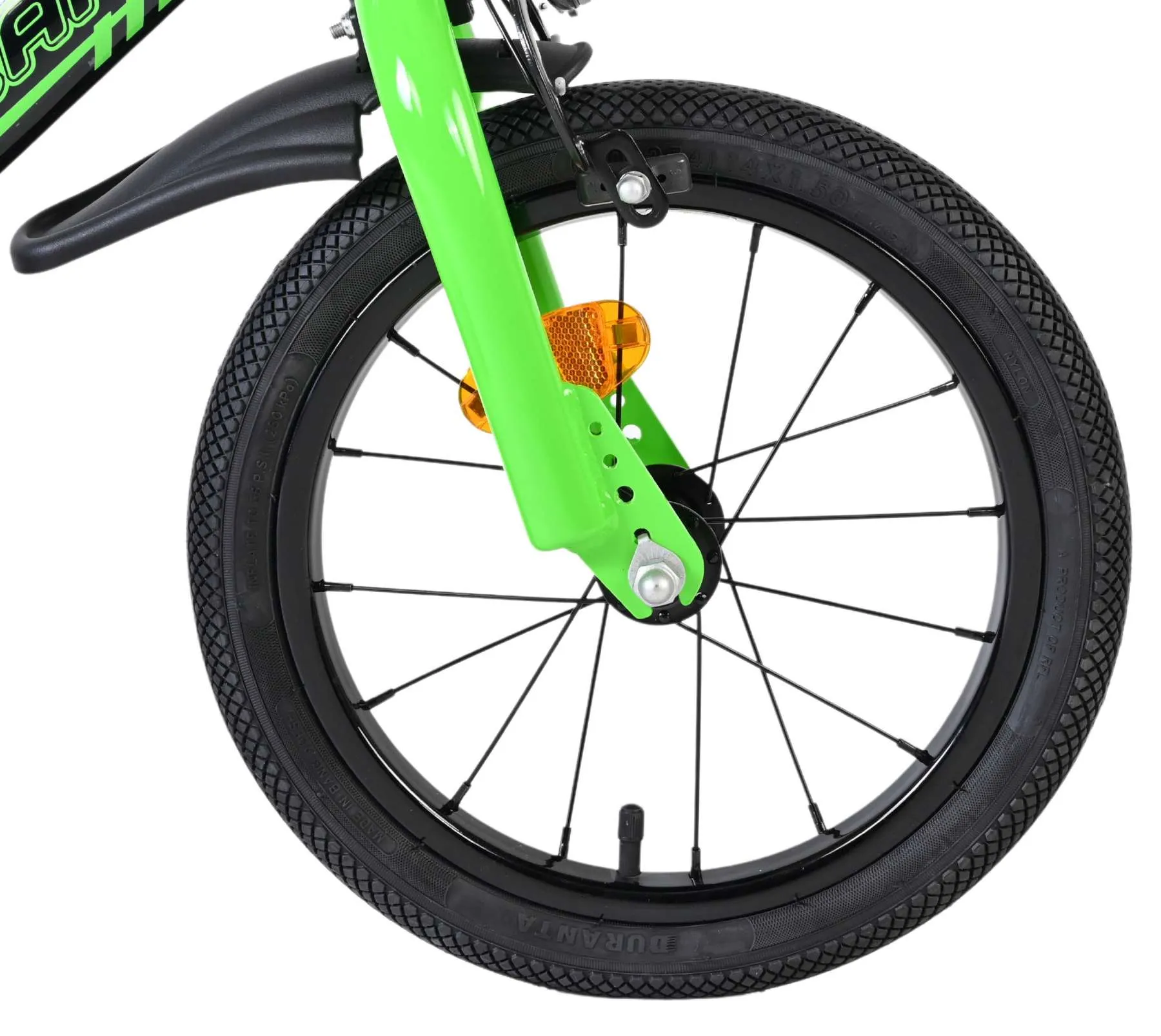 volare dječji bicikl sportivo 14″ zeleno-crne boje, s dvije ručne kočnice - slika 4