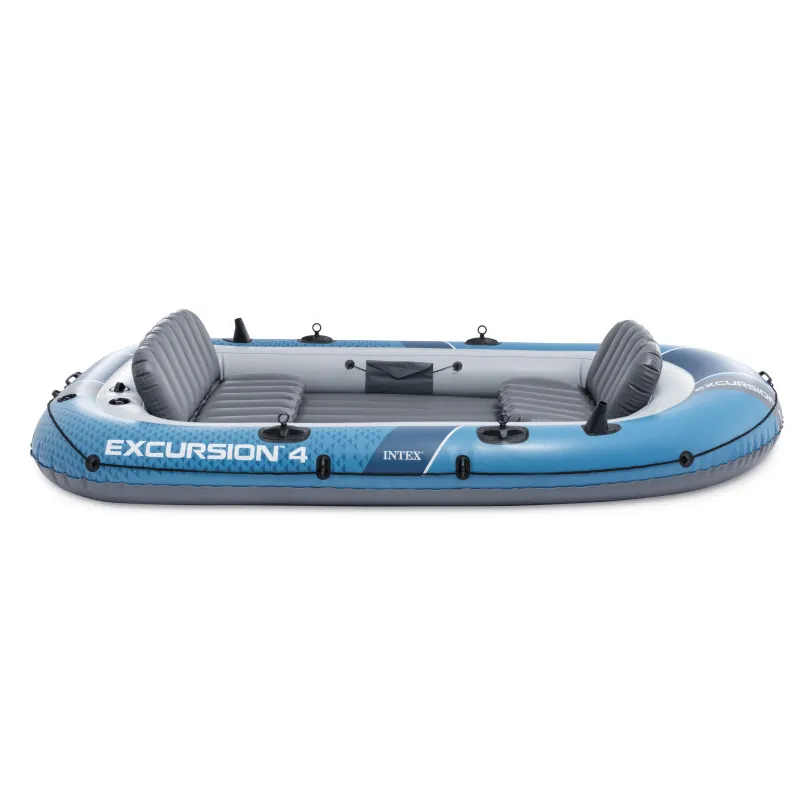 intex napuhujući čamac excursion 4 za 4 osobe, s pumpom, 2 vesla i torbom, 66324 - slika 5