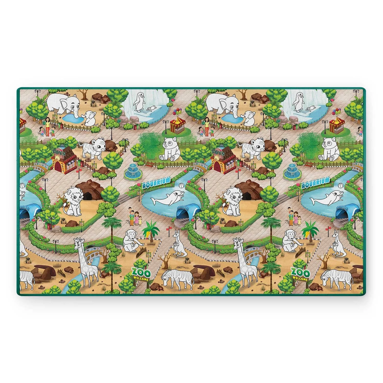 ricokids xxl podloga za bojanje + flomasteri gratis 200 x 120 x 0,3 cm - slika 4