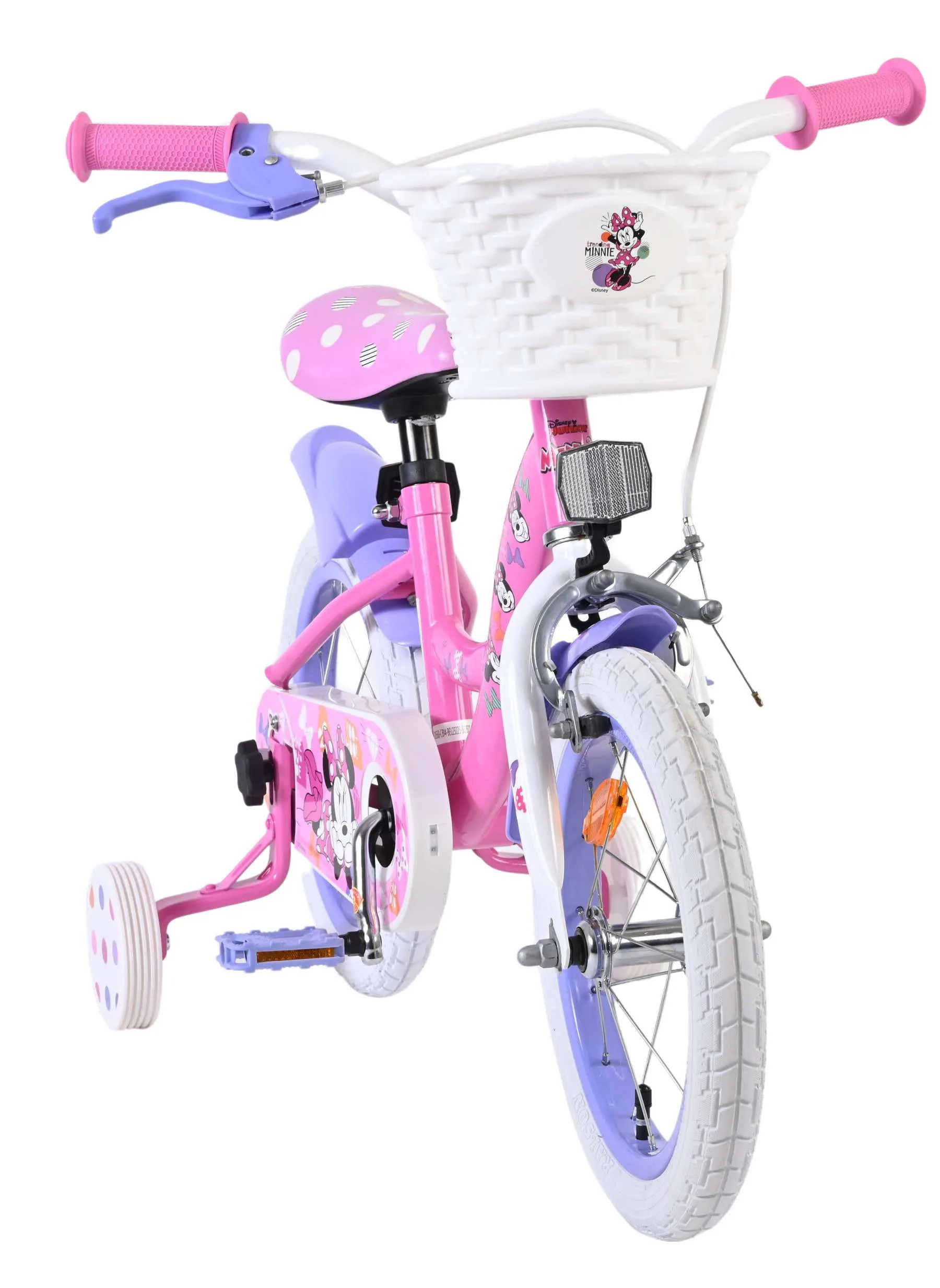 volare dječji bicikl disney minnie 14″ ružičaste boje - slika 6