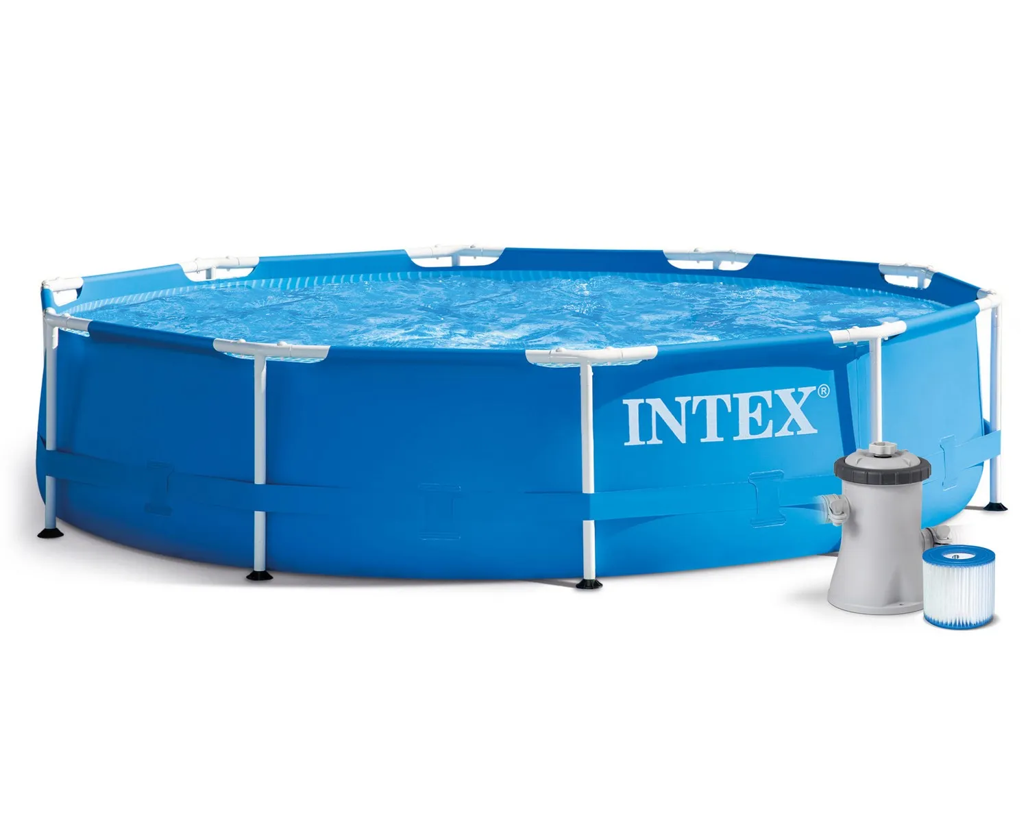 okvirni vrtni bazen 305 x 76 cm 15u1 plavi intex - slika 3