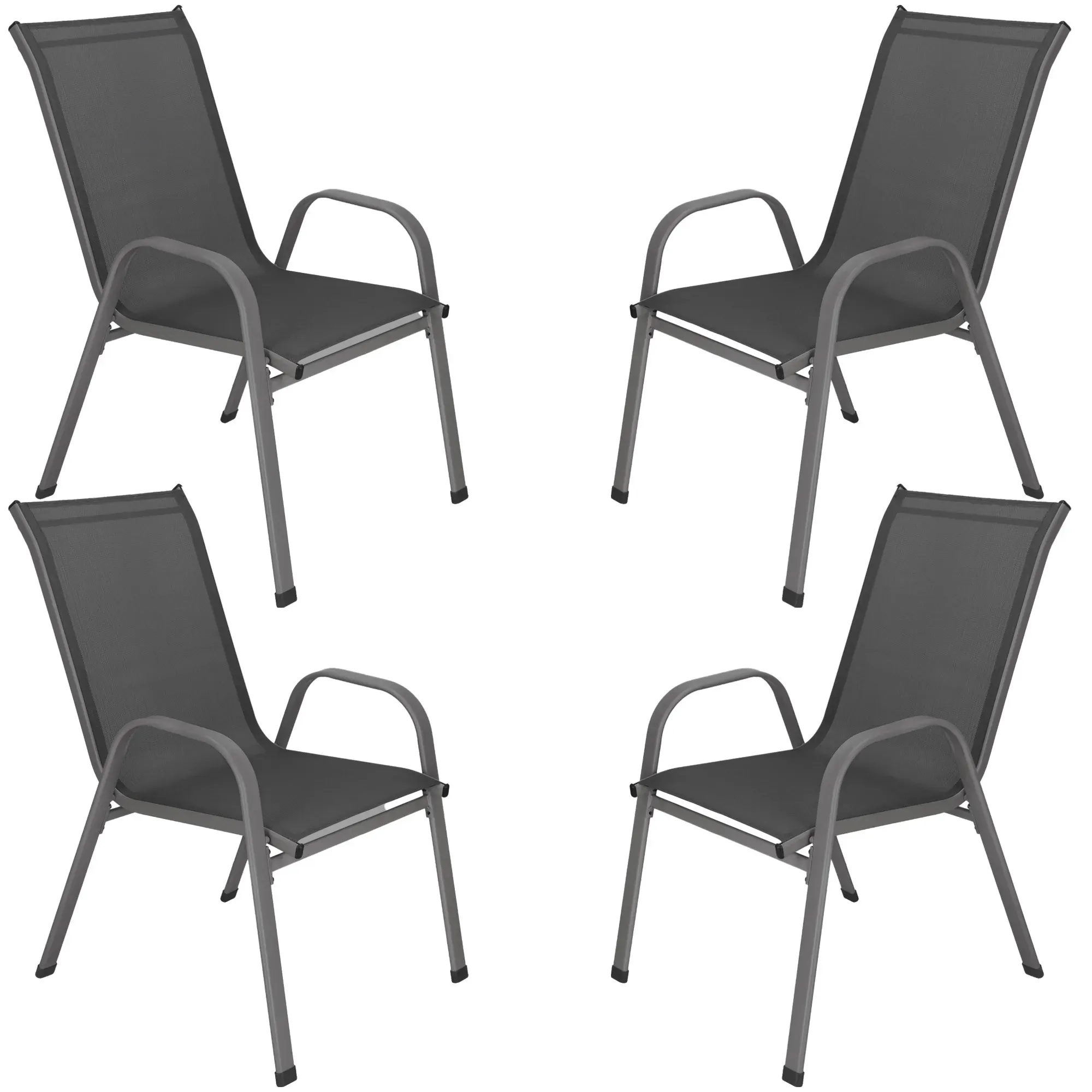 vrtna stolica 73 x 55,5 x 93 cm 4 komada - slika 2