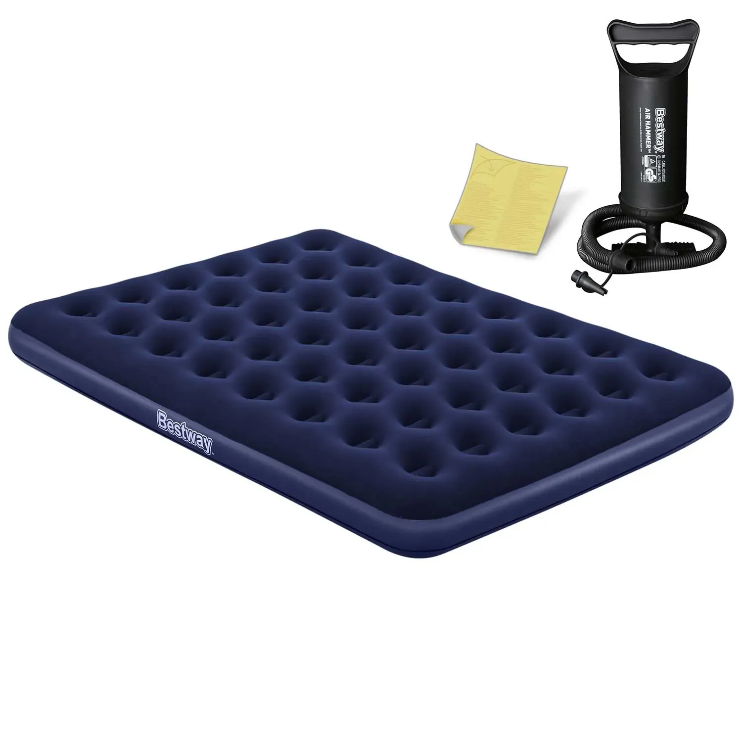 madrac na napuhavanje 203x152x22 cm s klipnom pumpom bestway - slika 2