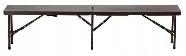sklopivna klupa 180 x 25 x 43 cm smeđa - slika 8