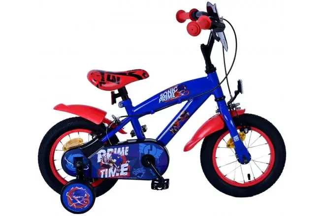 Dječji bicikl Sonic Prime 12" plavo crveni s 2 ručne kočnice - Pribislavec