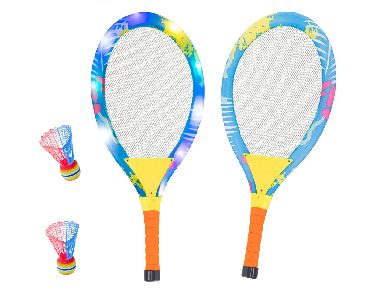 led svjetleći reket za badminton 2 kom. - slika 5