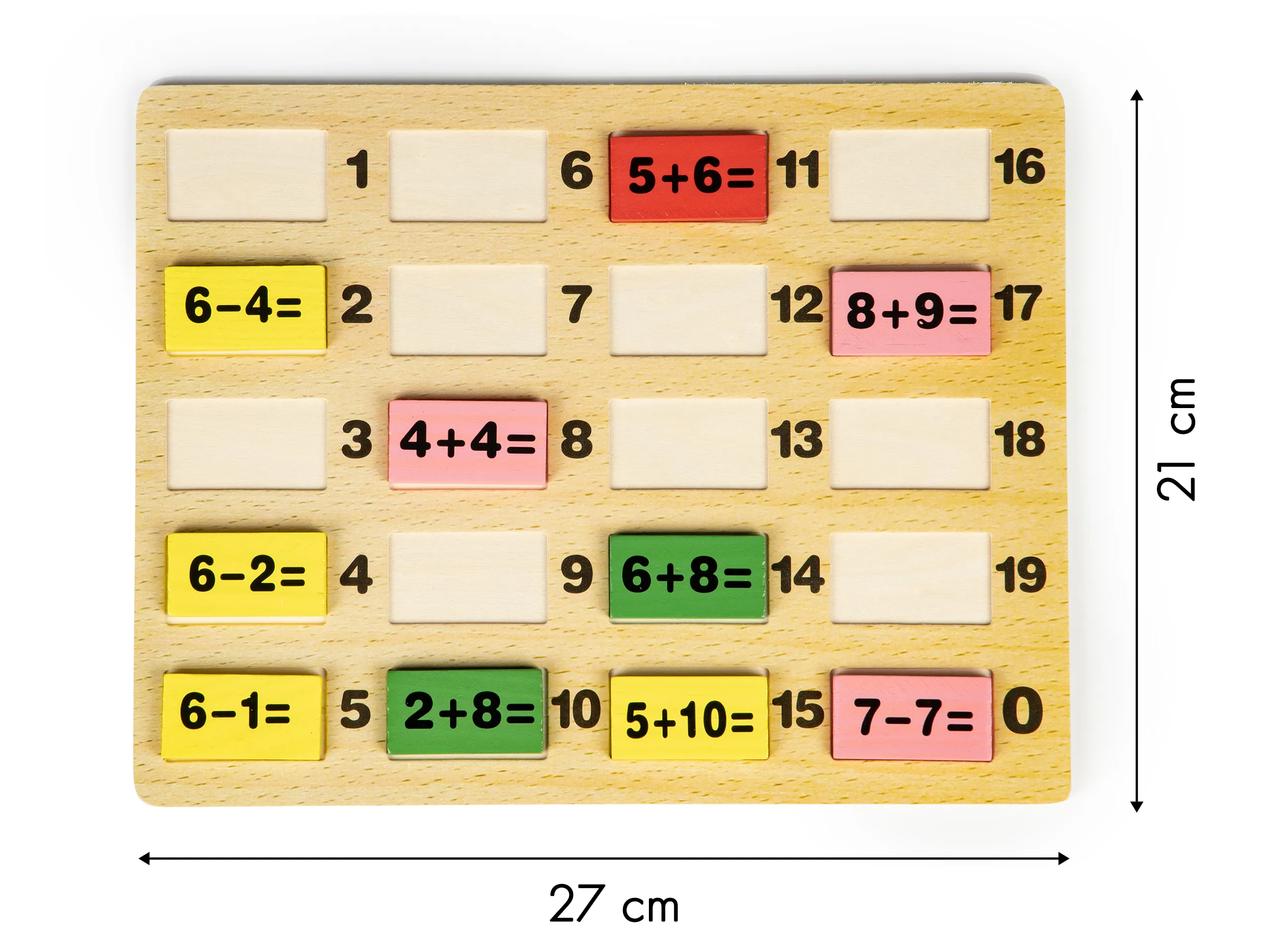 ecotoys drvene kocke matematičke operacije - slika 6