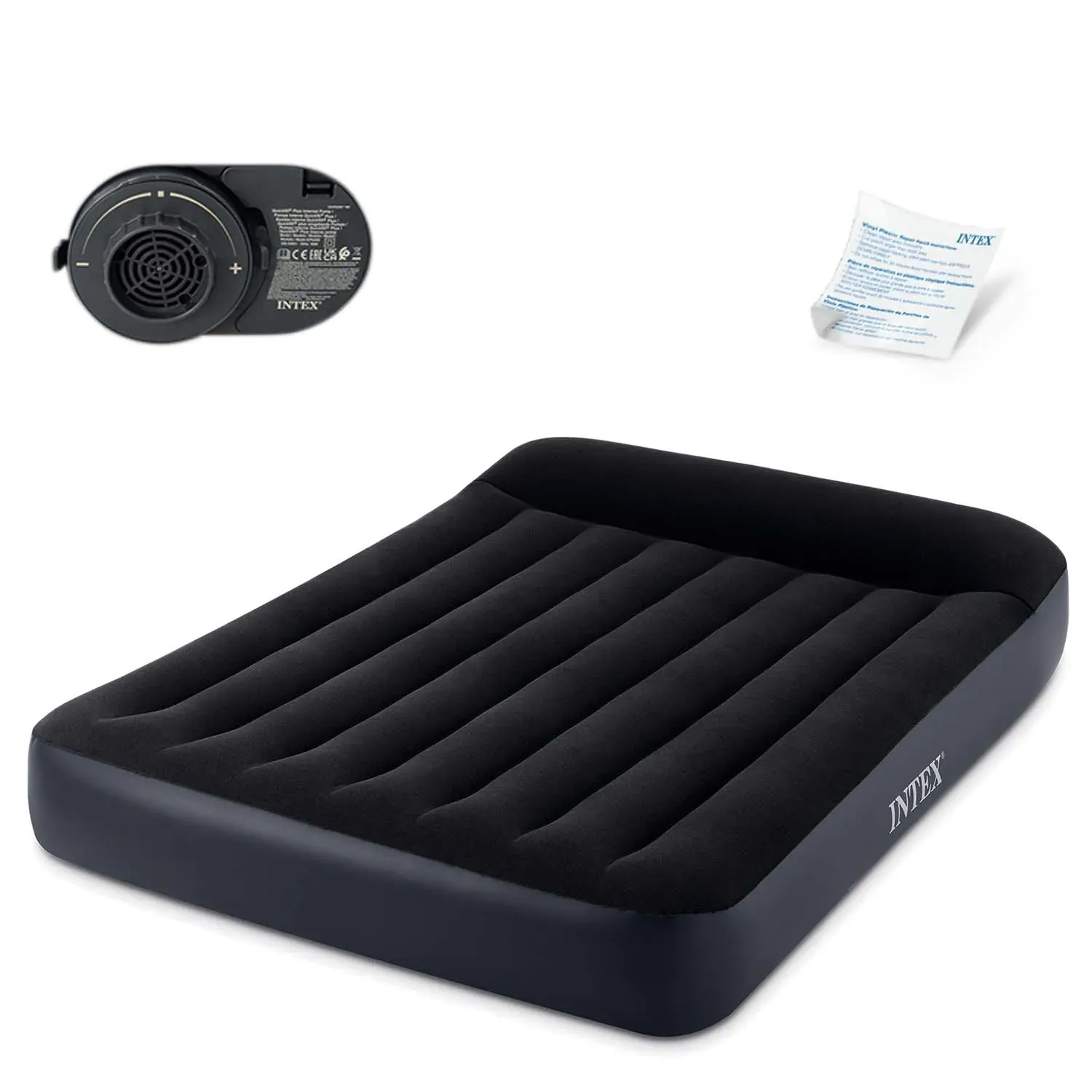 madrac na napuhavanje 203x152 cm s pumpom velur krevet intex 64150nd - slika 2