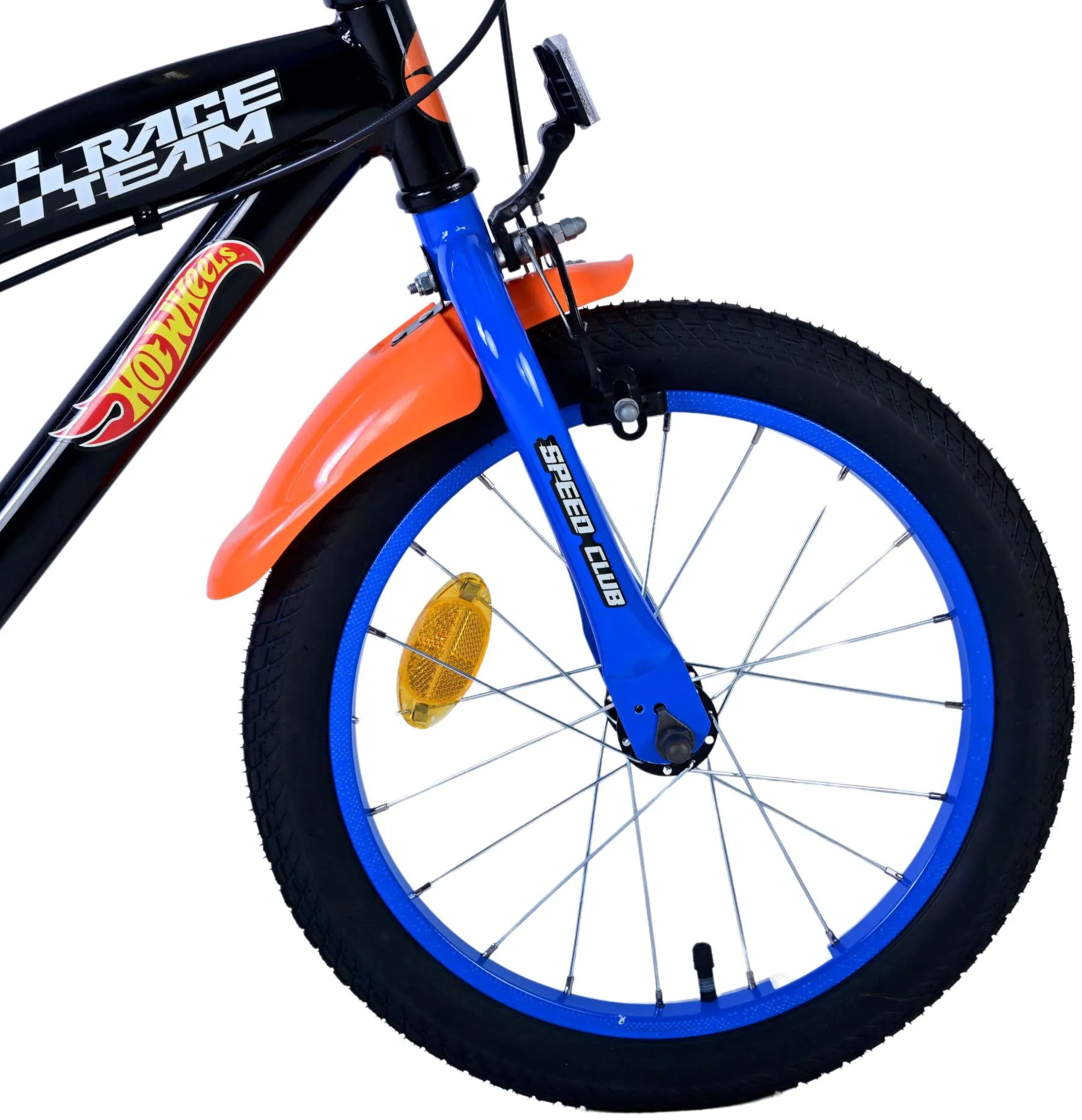 dječji bicikl hot wheels 16" crno-plavo-narančasti - 2 ručne kočnice - slika 5