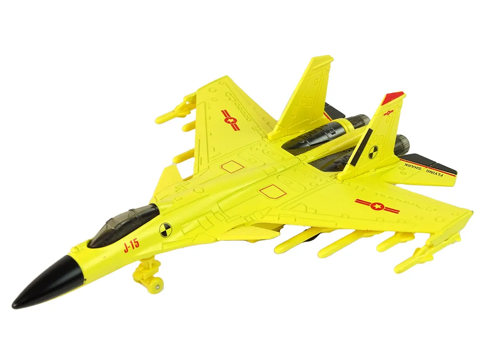 borbeni avion sa svjetlosnim efektima 1:72 žuti - slika 3