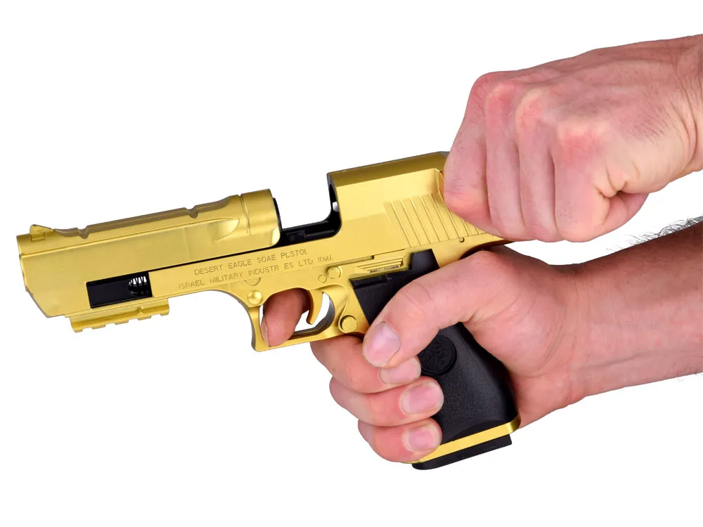 crni desert eagle s prigušivačem s mekim mecima - slika 5