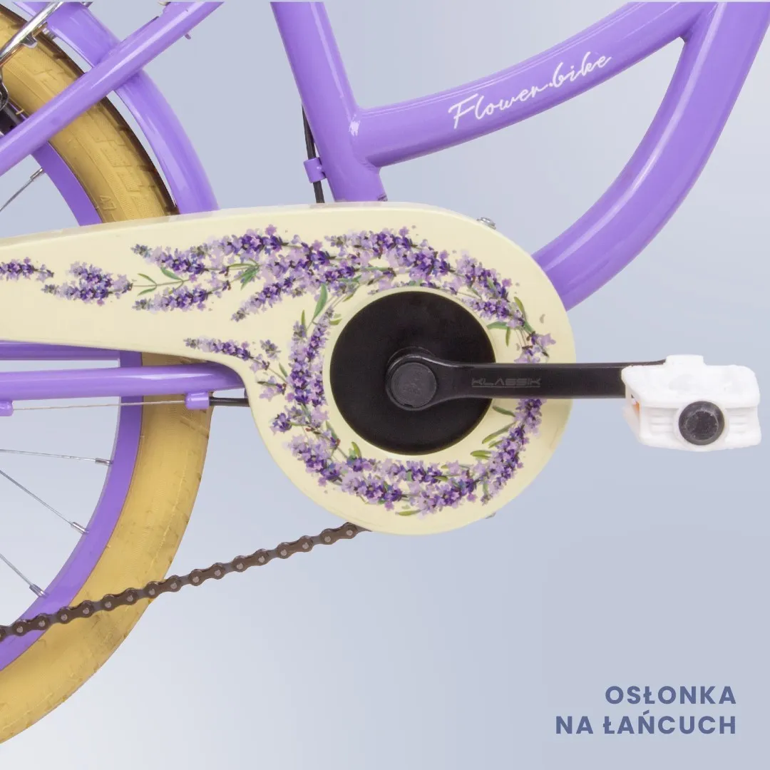 dječji bicikl flower 20" - lavanda - slika 5