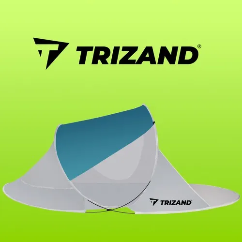 šator za plažu 220x120x90cm - tirkizno - sivi - slika 7