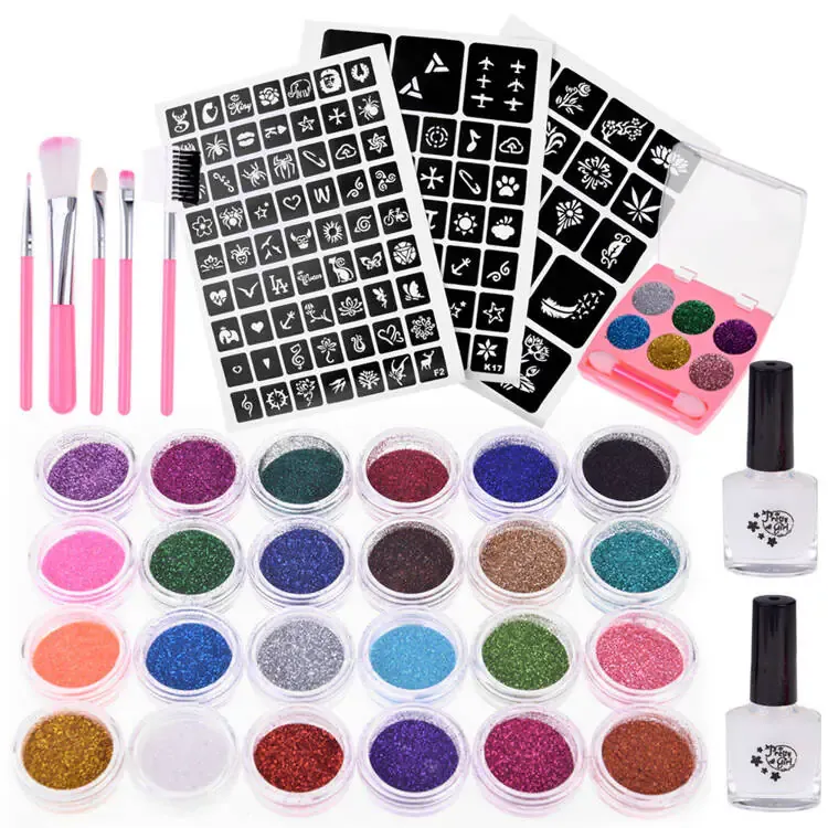 veliki set za izradu glitter tetovaža 120 šablona - slika 2