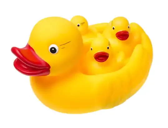 tullo gumene patkice mama i bebe za kupanje 4kom. žute - slika 2