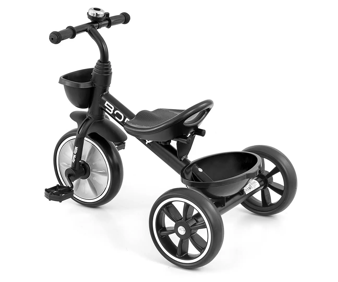 milly mally bobby tricikl s pedalama crni - slika 3