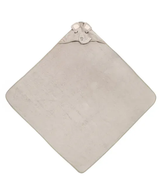 bathfriends ručnik za djecu 100x100 slon siva - slika 1