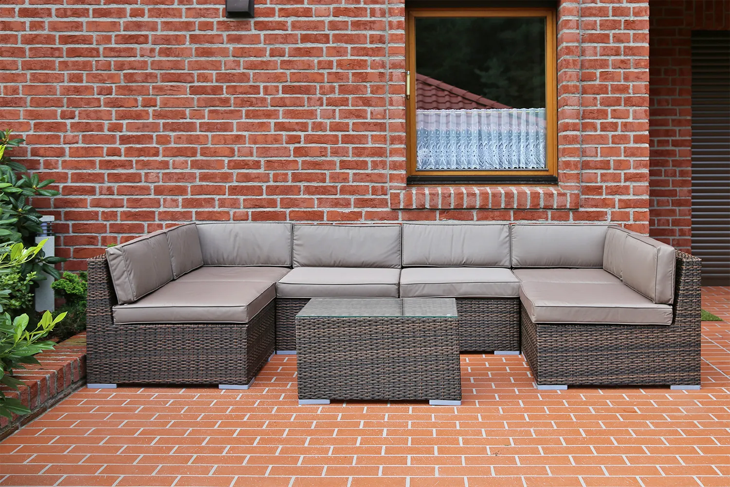 kutna sofa kansas maxi bež / bež melanž boje - slika 5