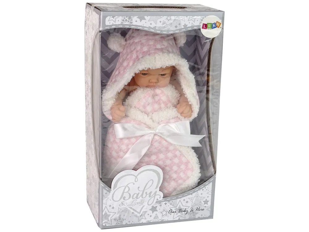 lutka u dekici 24cm roza - slika 4
