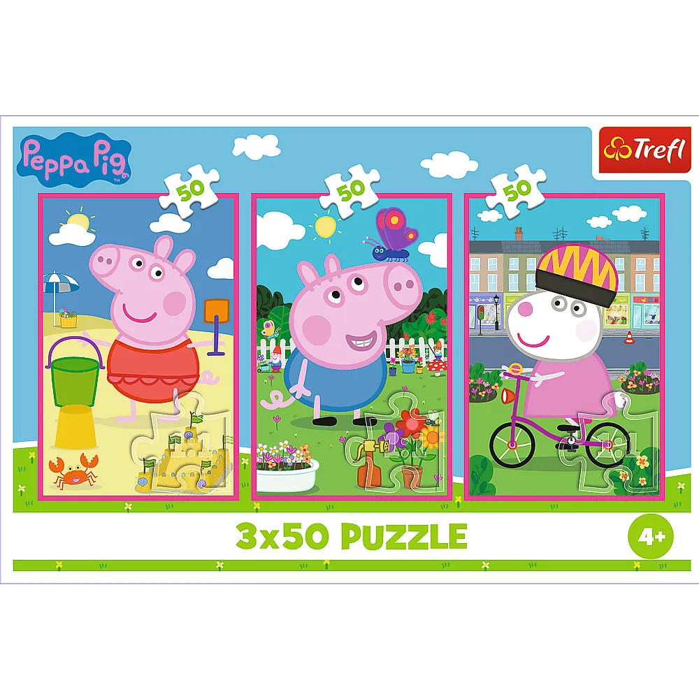 puzzle - 3x50 - snaga prijateljstva / peppa pigmix 70% 34877 - slika 6